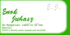 enok juhasz business card